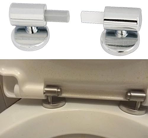 Cerniere per Sedile WC, Parti per Coperchio WC con Abbassamento Lento in Lega di Zinco, Accessori per Coperchio WC
