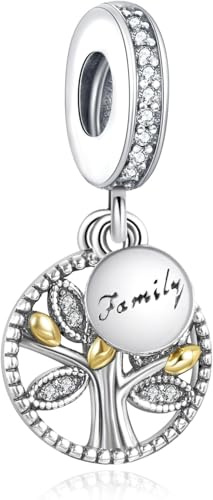 Nbsameng - Pendentif original arbre de vie, pendentif en argent 925 avec zircon cubique 5A, pendentif arbre de vie en argent pour Pandora et bracelets européens, boîte à bijoux