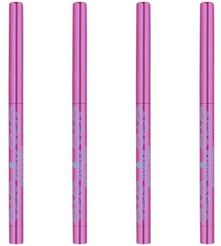 essence duochrome eyepencil, Eyeliner, Nr. 02, langanhaltend, hochpigmentiert, Wischfest, farbintensiv, holographisch, vegan, wasserfest, Nanopartikel frei, ohne Parfüm, 4er Pack (4x0.2g)