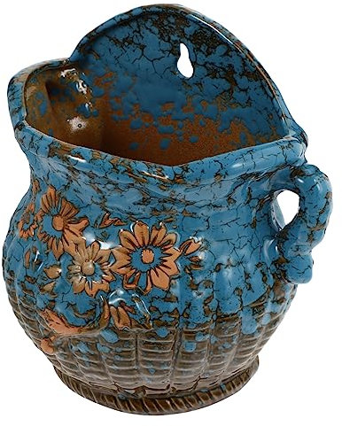 HIAKDOFT Fioriera Sospesa Per Piante Contenitore Per Piante Da Giardino Vaso Da Fiori in Ceramica Per Casa Ufficio e Cortile