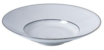 TROSIQUANJIA Plato hondo de cerámica minimalista de estilo japonés – 9.8 pulgadas [plato de sopa retro]