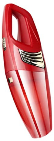 Ciieeo Aspirateur de Voiture Portable sans Fil Rechargeable USB, Aspiration Puissante, Mini Aspirateur Main, Usage Maison et Voiture, Couleur Rouge, Moteur Performant, Nettoyage