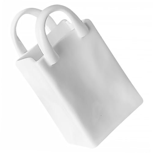 GLEAVI Vaso a Bocca Larga in Ceramica Decorativo, Contenitore Per Penne Da Borsa Versatile, Piccolo Centrotavola Per La Casa e Porta Fiori Unici