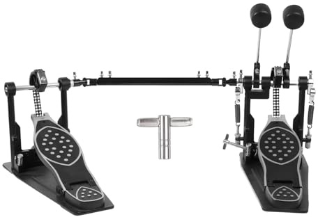 Double Bass Drum Pedal Double Kick Drum Pedal Direct Drive Bass Pedal Heavy-duty Foot Kick Pedal Double Chain Pedals for Drums Adjustable Drum Accessories
