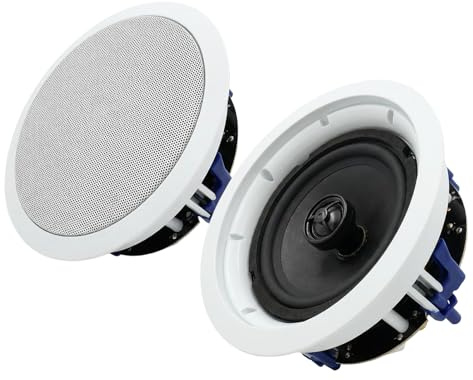 STUDIOFINIX 6.5 Inch Ceiling Speakers,160W 2-Way System, Wired Surround Sound for Living Room, Office,Kichten,Study Room,Basement,Covered Patio and Flush Mount