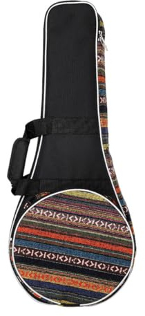 iplusmile Ethnische Mandolinentasche aus Robustem Oxford Modische Aufbewahrungstasche mit Gepolstertem Schutz Leichtes Gigbag für Mandoline Tragbar mit Zufällige Farbe Zufälliger Stil