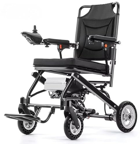 PLUS SANTE - UltraLite, Fauteuil Roulant Électrique Ultra Léger 16 kg, Double Moteur 2×180W, Batterie Lithium Amovible, Compact & Pliable, Intérieur/Extérieur