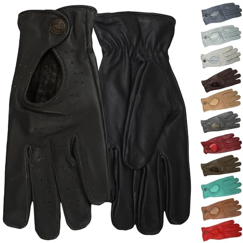 German Wear Unisex Driving Autofahrer-Handschuhe Lederhandschuhe