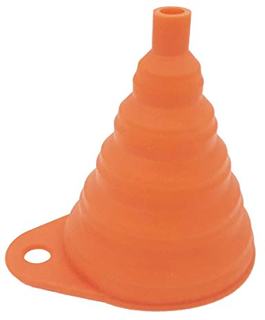 one by Camamoto 77549827 Entonnoir universel portable en silicone pliable, transfert de liquides huile/essence/mélange/idéal pour moto scooter maison jardinage/bricolage