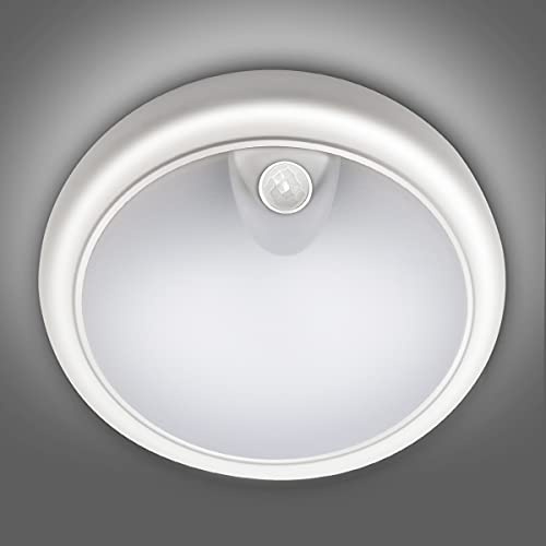 EXTRASTAR15W LED Ceiling Lamp with Infrared Motion Sensor, 1200 Lumen Round Surface Mounted LED Panel Ceiling lamp, IP65 Waterproof for Outdoor&Indoor Use - 6500K Daylight