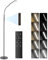 BBHome Lámpara de Pie LED Regulable 10W, 4 Temperaturas de Color con Atenuación Continua, Control Táctil y Remoto, Temporizador 1H, Lámpara de Pie para Salón, Dormitorio, Oficina, Negro
