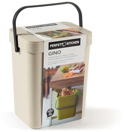 Organischer Abfalleimer mit Gino – 5 l – Eis