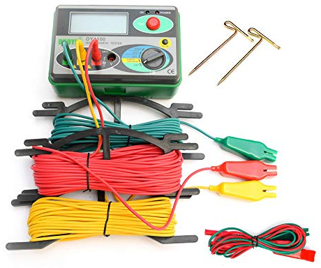 Meggers Digitaler Bodenwiderstandstester, Schutzmaßnahmen, Erdungsmessgerät, Bodentester, Erdwiderstandstester, Bodenmessgerät, Megohmmeter