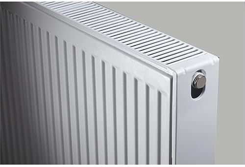 600mm (H) x 300mm (W) - Type 22 Radiator - Double Panel - Double Convector - White Enamel (RAL 9016) - (0.6m x 0.3m) (24 x 12)