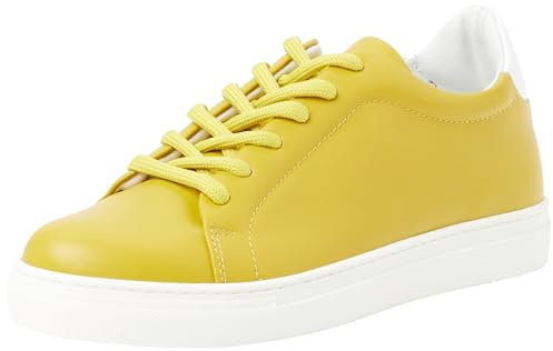 PANTOFOLA D’ORO 1886 Foro ITALICO, Scarpe da Ginnastica Donna, Senape/Bianco, 40 EU