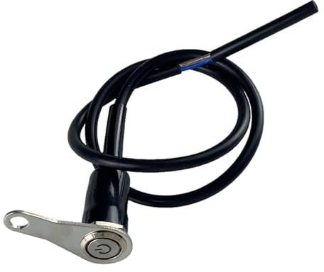 BITTU - Interruptor para moto | Botón de bicicleta de aleación de aluminio para encender y apagar la luz | Productos de seguridad para conducción nocturna para viajes en casa y trabajo
