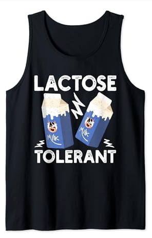 Lactose Tolerant Tolerante A La Lactosa Lechero Camiseta sin Mangas