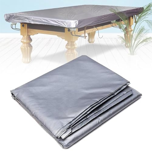 SMoonga Verdickte Billardtisch-Abdeckung, Billard-Billardtisch-Abdeckung, Hardtop, mit Kordelzug, Billardtisch-Staubschutz, wasserdichte, staubdichte, feuchtigkeits- und Sonnenschutz-Snooker, 12ft