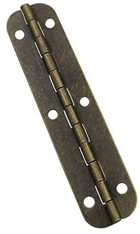 SHOUKAII 10 Stück Lange antike Metall-Türscharniere for Geschenkboxen aus Holz for Dekorieren von Schränken, Schubladen, Schmuckschatullen, Möbelbeschlägen(Green Patina)