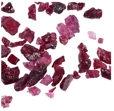 Aqxyki Pierre de Gravier Rouge 50g, décoration de la Maison, thérapie par Les Cristaux, méditation