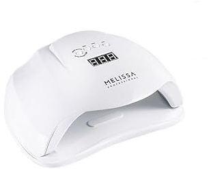 Melissa Lampada UV/LED 54W per Unghie – Asciugatura Rapida Smalto Gel e Ricostruzione | Display Touch & Sensore Automatico | 23x20,6x10 cm – Bianco