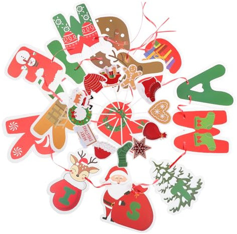 PartyKindom Weihnachtsbanner Dekoration Frohe Weihnachten Wimpelkette Für Festlichkeiten Party Supplies Für Neujahr Und Weihnachtsfeiern Dekorative Wimpelkette Für Kindergeburtstage