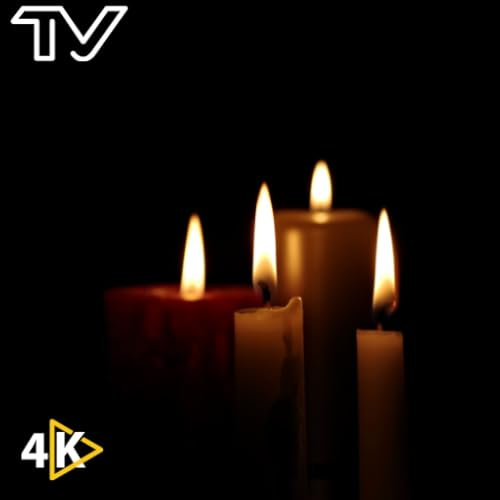 Warm Candle Glow: Peaceful Screensaver for Meditation & Focus