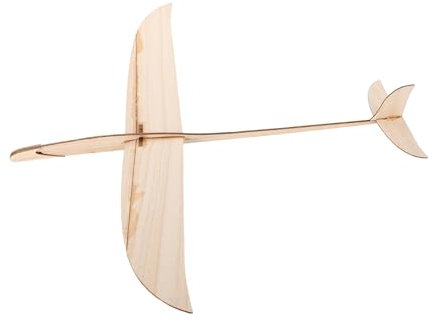 JUMPLAWN Wooden Hand Launch Glider Plane Diy Model Aeroplane Kit for Kids and Adults Indoor Outdoor Flying Educational Toy