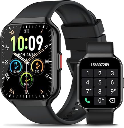 Montre Connectée Homme Femme avec Appel Bluetooth, 1.96 HD Smartwatch, 113+ Modes Sportifs, Montre Connectee Sport Etanche IP68 avec Sommeil/Cardiofrequencemetre/Podometre,2025