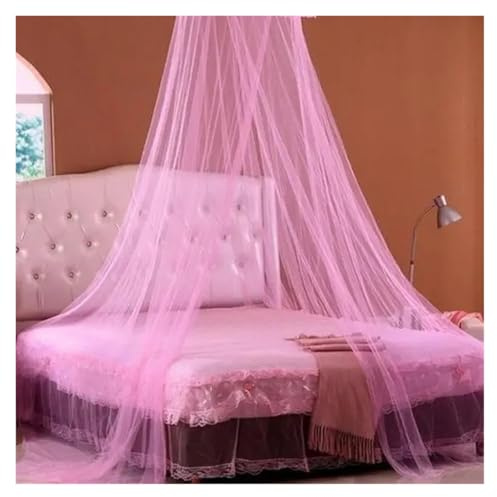 LuoAXINN Baldachin Moskitonetz for Doppelbett Moskitozelt Bettvorhang Bettzelt für Betten(Pink)