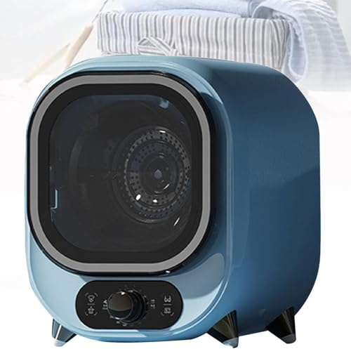 Secadora De Ropa Pequeña, Secadora Centrífuga, Condensador Ventilado De 5 Kg, Minisecadora Portátil Y Compacta, Secadora Centrífuga Compacta, Capacidad De Carga De 0,8 Kg(Blue)