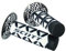 Scott Diamond MX Motorrad Griffe inkl.Donut weiß/schwarz