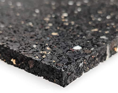 Sillar Alfombrilla Antivibraciones [60x60x1cm] – Antideslizante, Recortable – Para Lavadora, Secadora, Frigorífico, Subwoofer, Impresora 3D, Gimnasio, Taller, Coche, Interior/Exterior