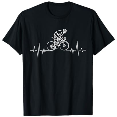 Bicicletta, battito cardiaco, per ciclisti, regalo divertente Maglietta