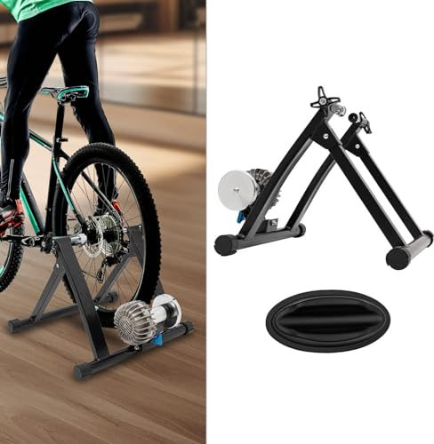 26-29In 700C Fahrrad Trainer Stand Training Rack Einstellbares Fahrrad Rollentrainer,Portable Indoor Bike Trainer Mit Schnellspannhebel,Fahrradtrainer Ständer für Indoor-Workouts