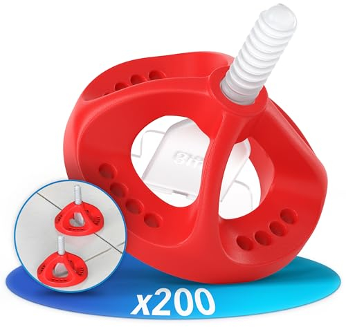 LAINFELD Système de nivellement de carrelage | Largeur de joint de 2 mm | Entretoises pour poser le carrelage | Aide à la pose de carrelage Outil de carreleur Croix de carrelage 2 mm