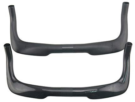 Barres aérodynamiques en fibre de carbone pour vélos de route, vélo de route, guidon fixie aero 400 mm, extensions de triathlon mat 3K