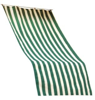 Avilia Tenda da Sole Idrorepellente 150x300cm Verde/Bianco in Poliestere, Resistente ai Raggi UV, Design Elegante e Trasparente per Terrazzi, Giardini e Balconi