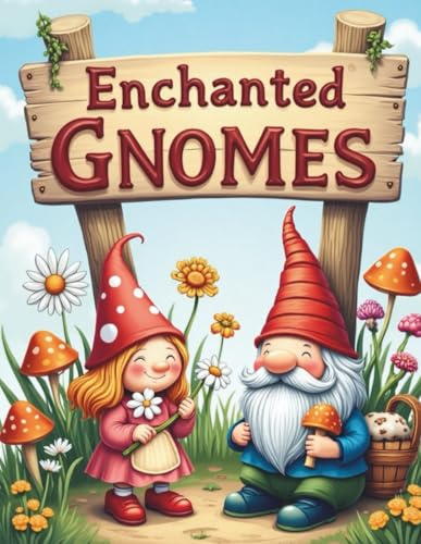 Garden Gnome coloring book: An Adult Coloring Adventure Through Whimsical Gardens, Secret Paths, and Magical Creatures