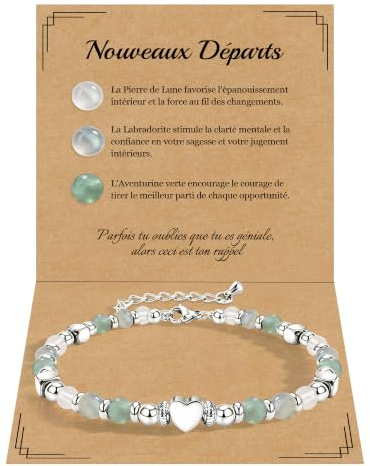 CheersLife Cadeau Retraite Femme - Bracelet Femme Cadeau Collegue Travail