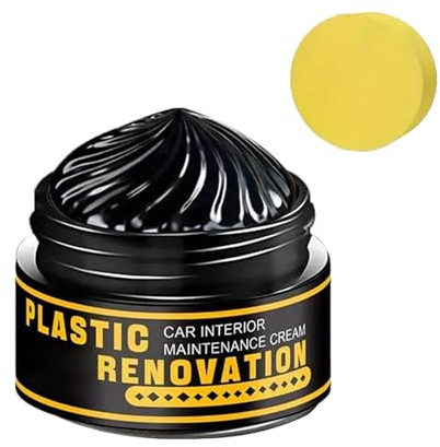 TYUKXJH Kit di restauro nero per veicoli, 30 g, detergente lucido per parabrezza ripristina la luminosità alle plastiche e gomma invecchiate, uso su specchi, maniglie e paraspruzzi