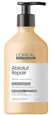 L'Oréal Professionnel Paris Absolut Repair Conditioner – Nourishing Protein Treatment For Dry, Damaged Hair, Repairs Damage & Provides Hair Shine
