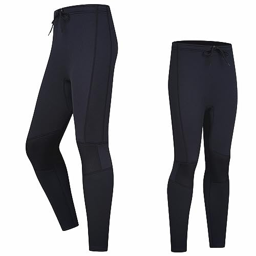 Men&Women Wetsuit Pants, 3mm Neoprene Long Pants Keep Warm,Diving Pants for Surfing Kayaking Swimming Diving Canoeing (3K-WM-L)