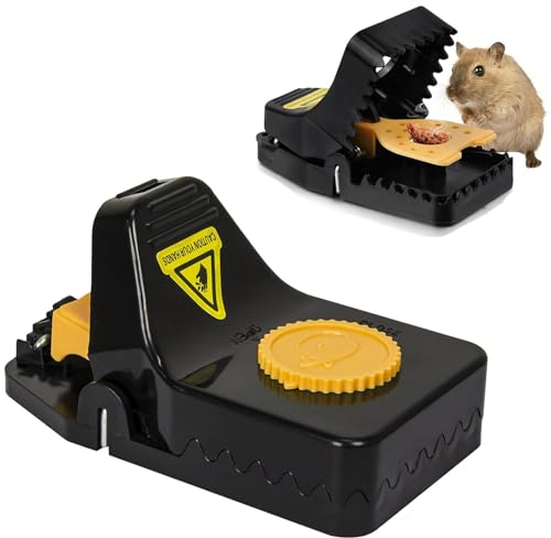 2 pezzi Grande Trappola per Topi Professionale, HASA zone Sensibile Riutilizzabile Trappola per Topi, Trappole per Topi Interno per Cucina, Negozio, Giardino, Ufficio, Giardino, Ufficio