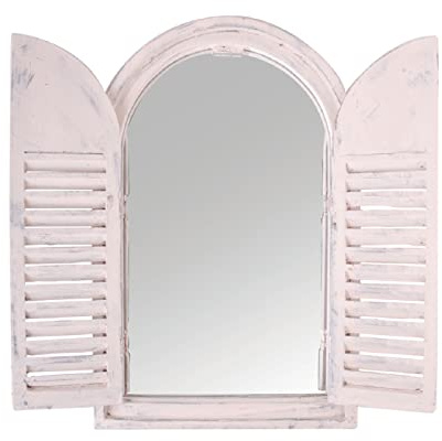 degawo Wandspiegel im Fenster Design mit Klappläden, Shabby chic