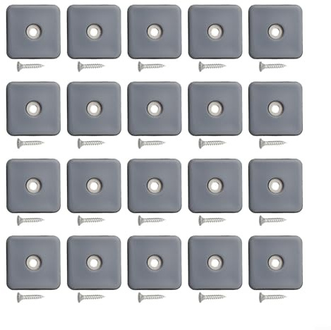 20 feltrini per mobili, resistenti, per tappeti, divani, letti, tavoli, divani e sedie da pranzo (40 mm)