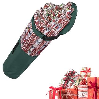 Geschenkpapier-Organizer, transparent, 101,6 cm, Geschenkpapierhalter, Weihnachts-Geschenkpapier-Aufbewahrung, Geschenkpapierbehälter für chinesisches Neujahr