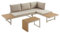 Riess Ambiente Wetterfestes Gartenmöbel Set Ibiza MODULAR Lounge - 250cm - Champagner Greige - Aluminium