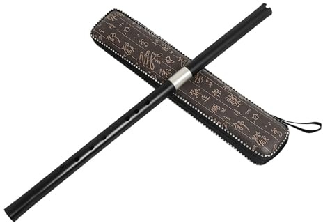 BESTonZON Traditionelle Chinesische Flöte 8 Löcher aus Rosenholz Zwei Stück F-tonart Tragbar und Präzise für Anfänger und Professionelle Spieler