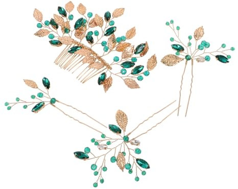 VALICLUD 4stücke Teiliger Blumen-haarnadel-schmuck Für Hochzeit Dekorative Haarkämme -kopfschmuck Hochzeits-haarschmuck Accessoires Für Brautjungfern Frauen Mädchen Hochsteckfrisur